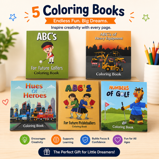 Big Coloring Book Bundle (5 Coloring Books)